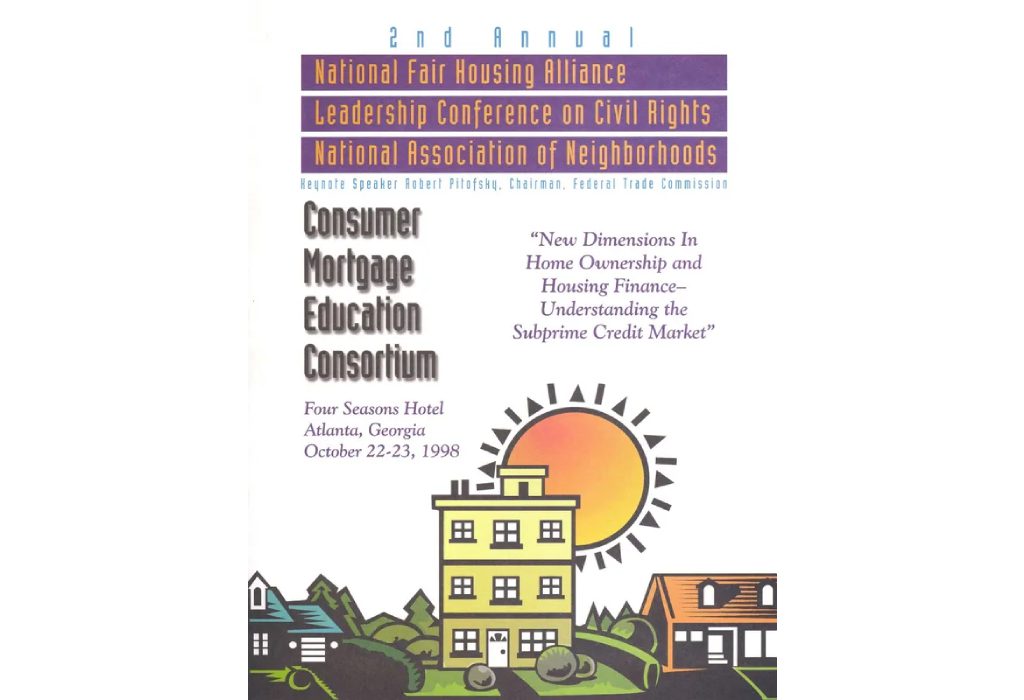 A poster of the consumer mortgage education consortium.