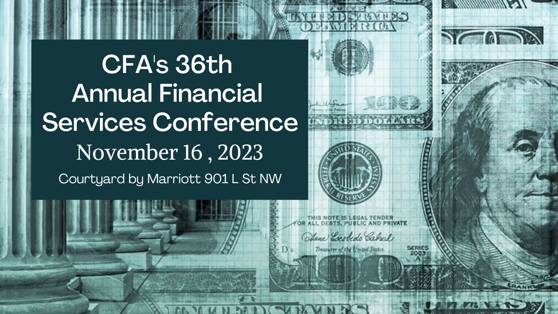Cfa's 35th annual financial services conference.